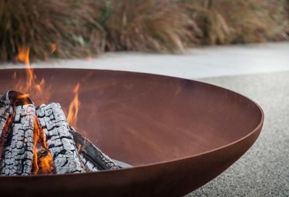 Uguns trauks no rūsināta tērauda (corten steel) D100cm