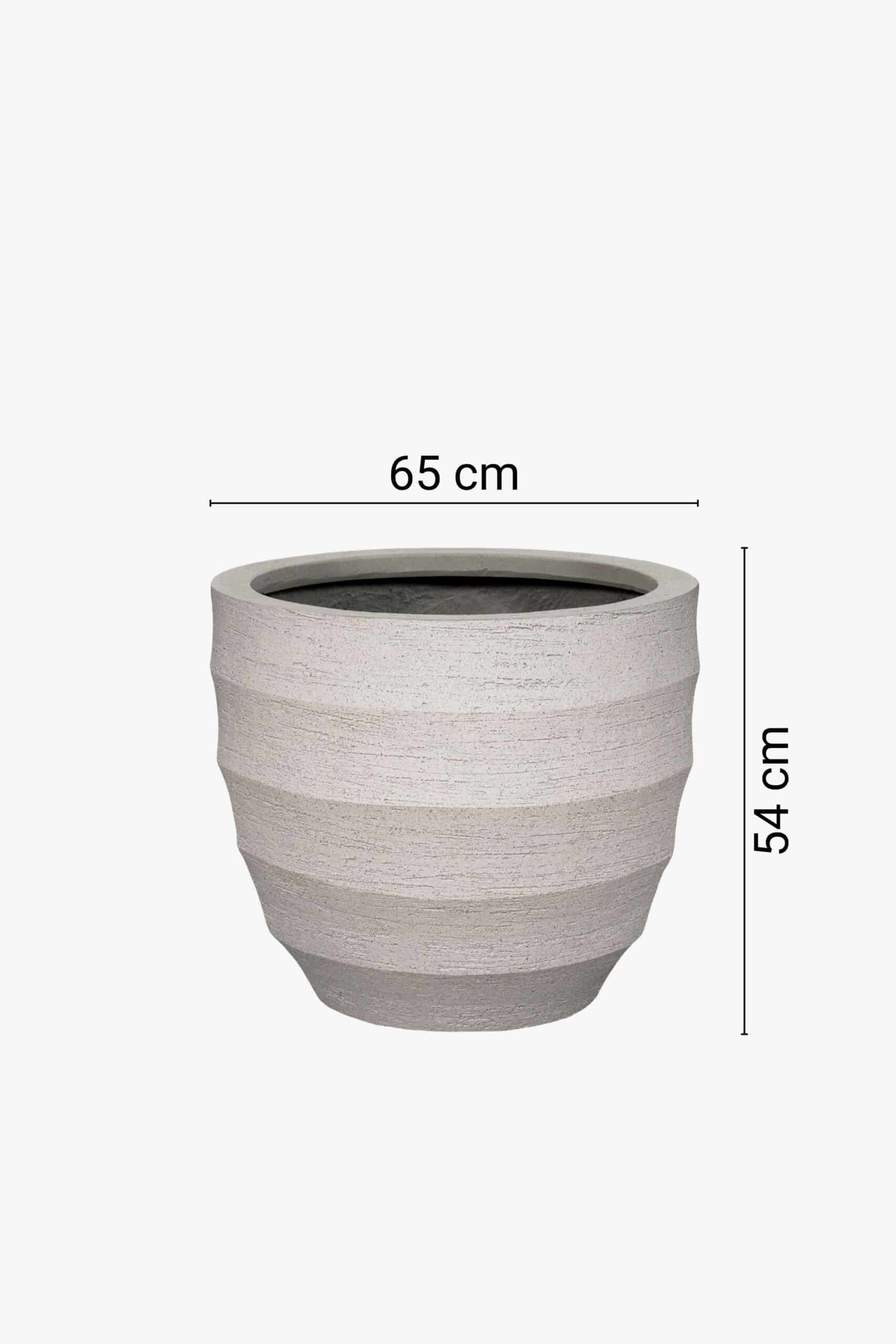 Rievots klasiskas formas puķu pods