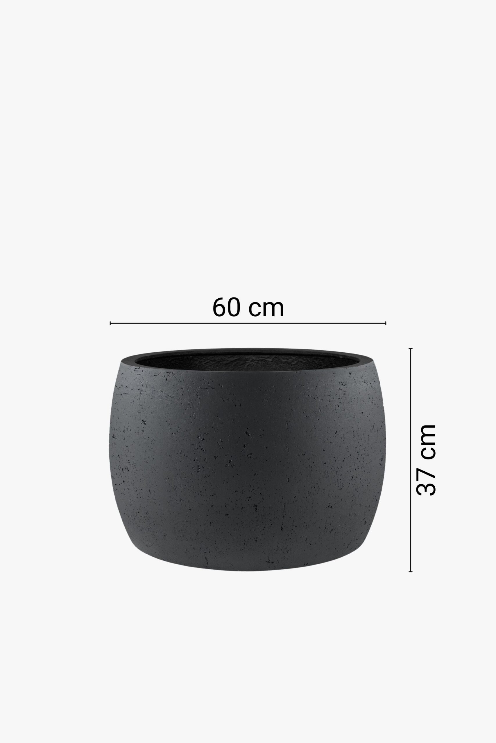Modernas formas zemais puķu pods, 5 dažādi izmēri