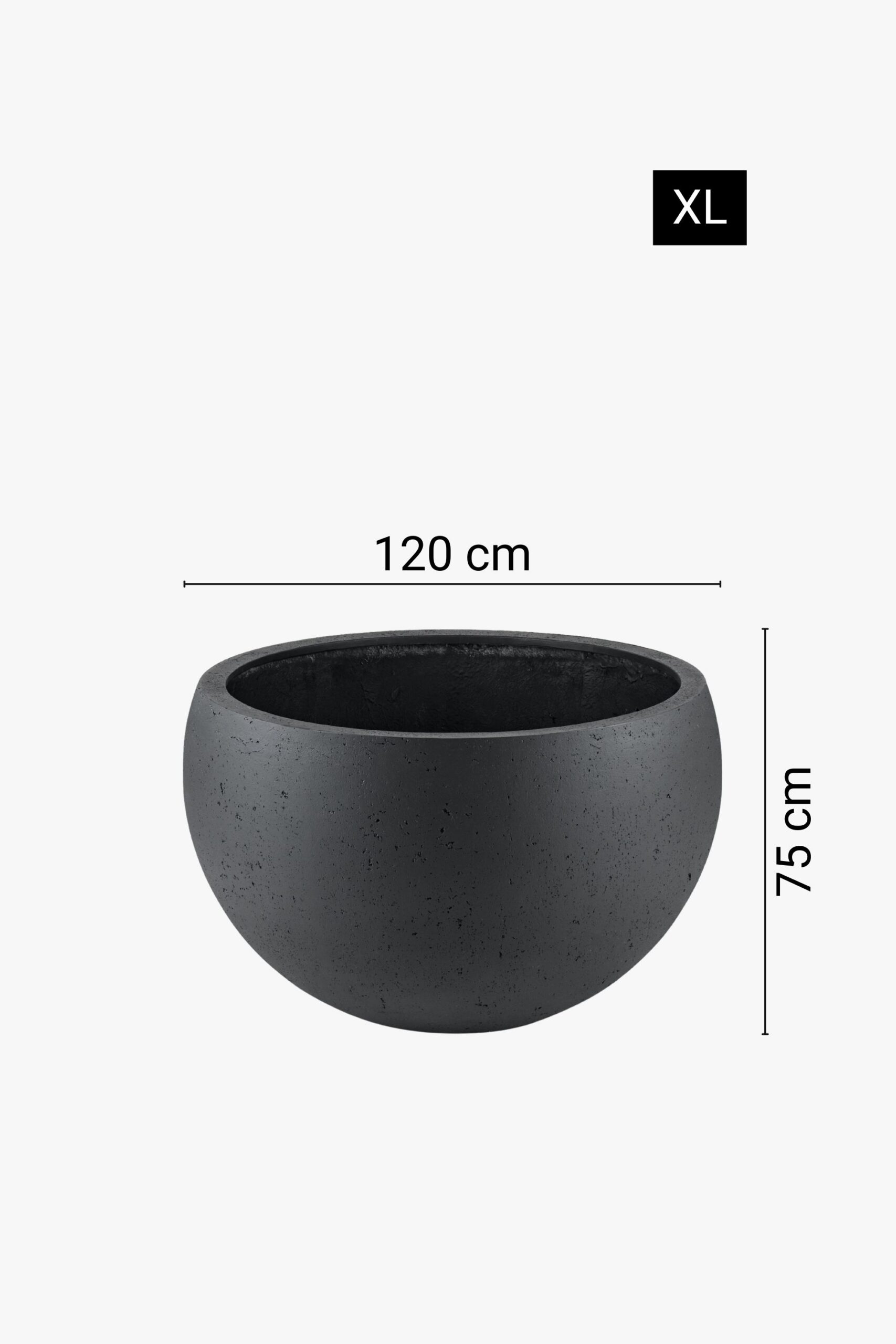 Augstas bļodas formas puķu pods, 3 dažādi izmēri