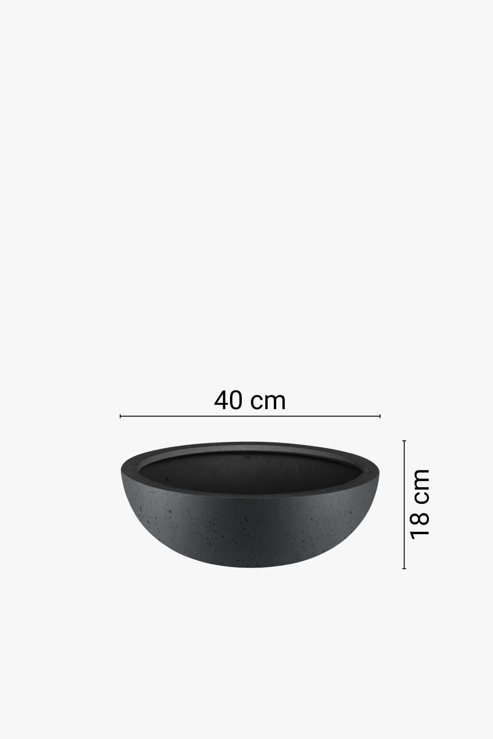 Zemas bļodas formas puķu pods, 2 dažādi izmēri