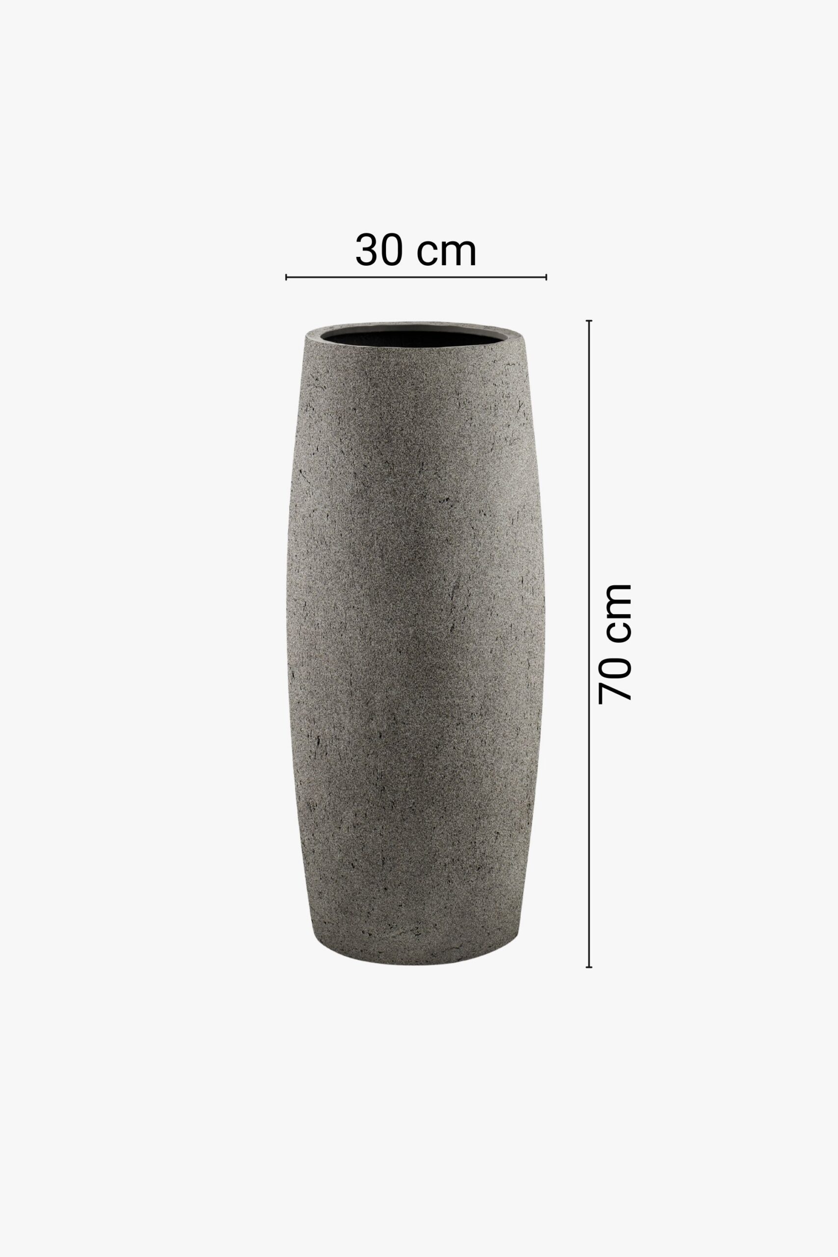 Modernas vāzes formas puķu pods, 3 dažādi izmēri