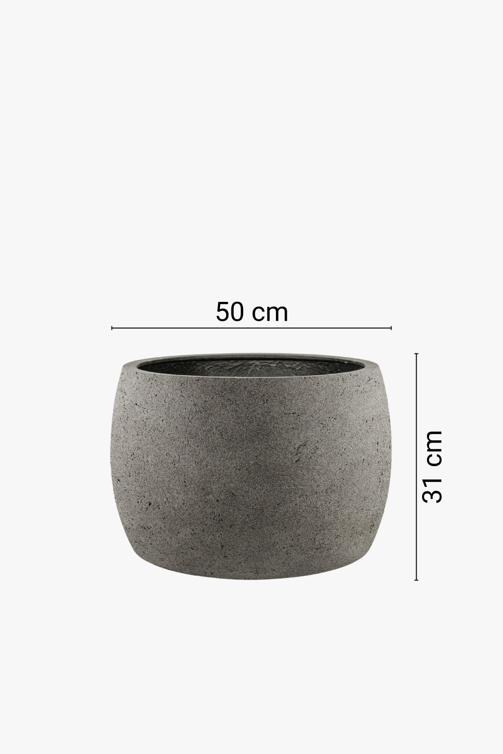 Modernas formas zemais puķu pods, 4 dažādi izmēri