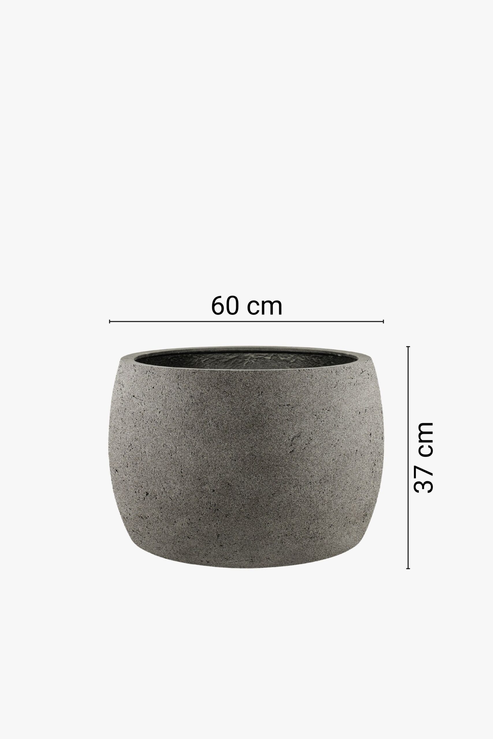 Modernas formas zemais puķu pods, 4 dažādi izmēri