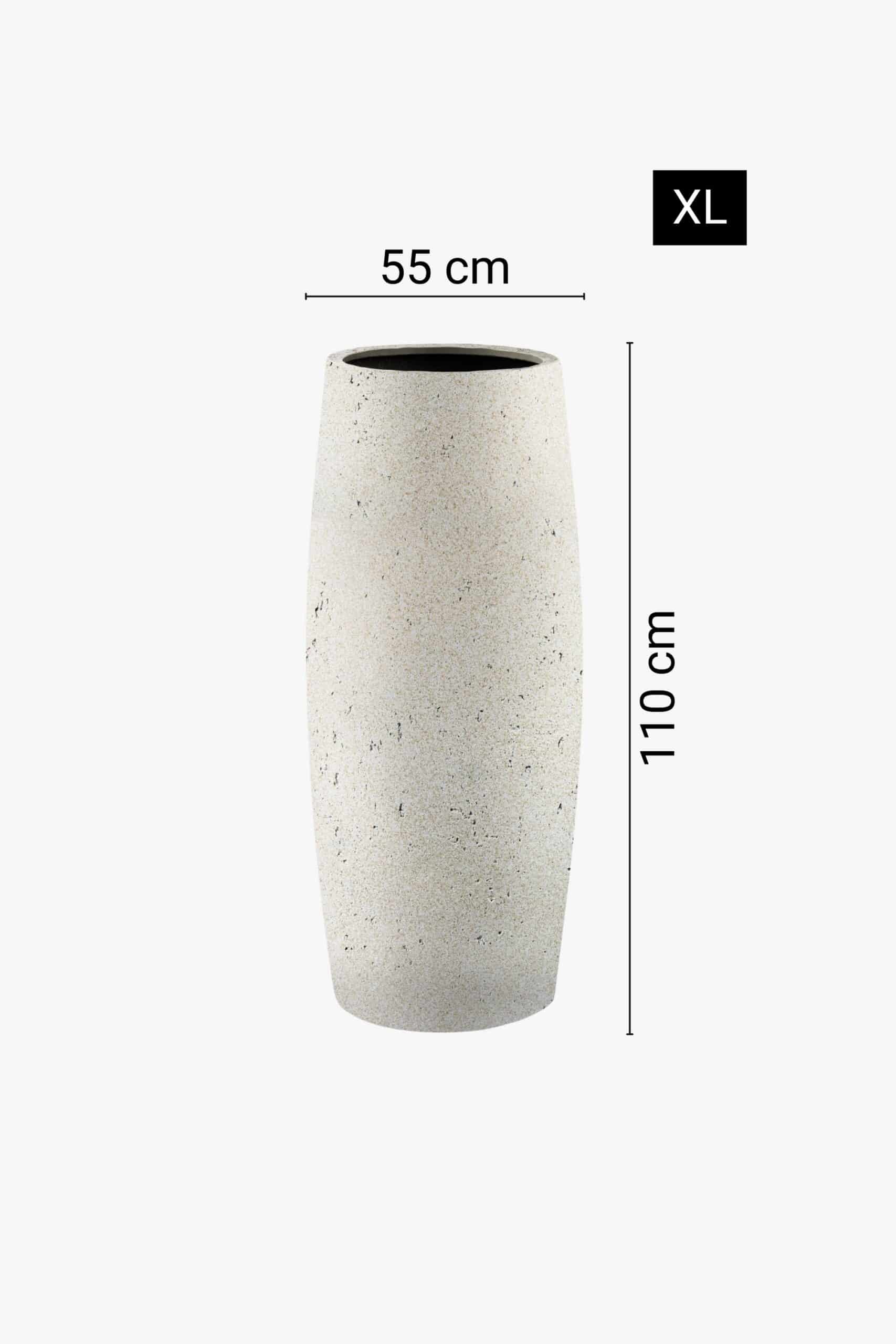 Modernas vāzes formas puķu pods, 2 dažādi izmēri
