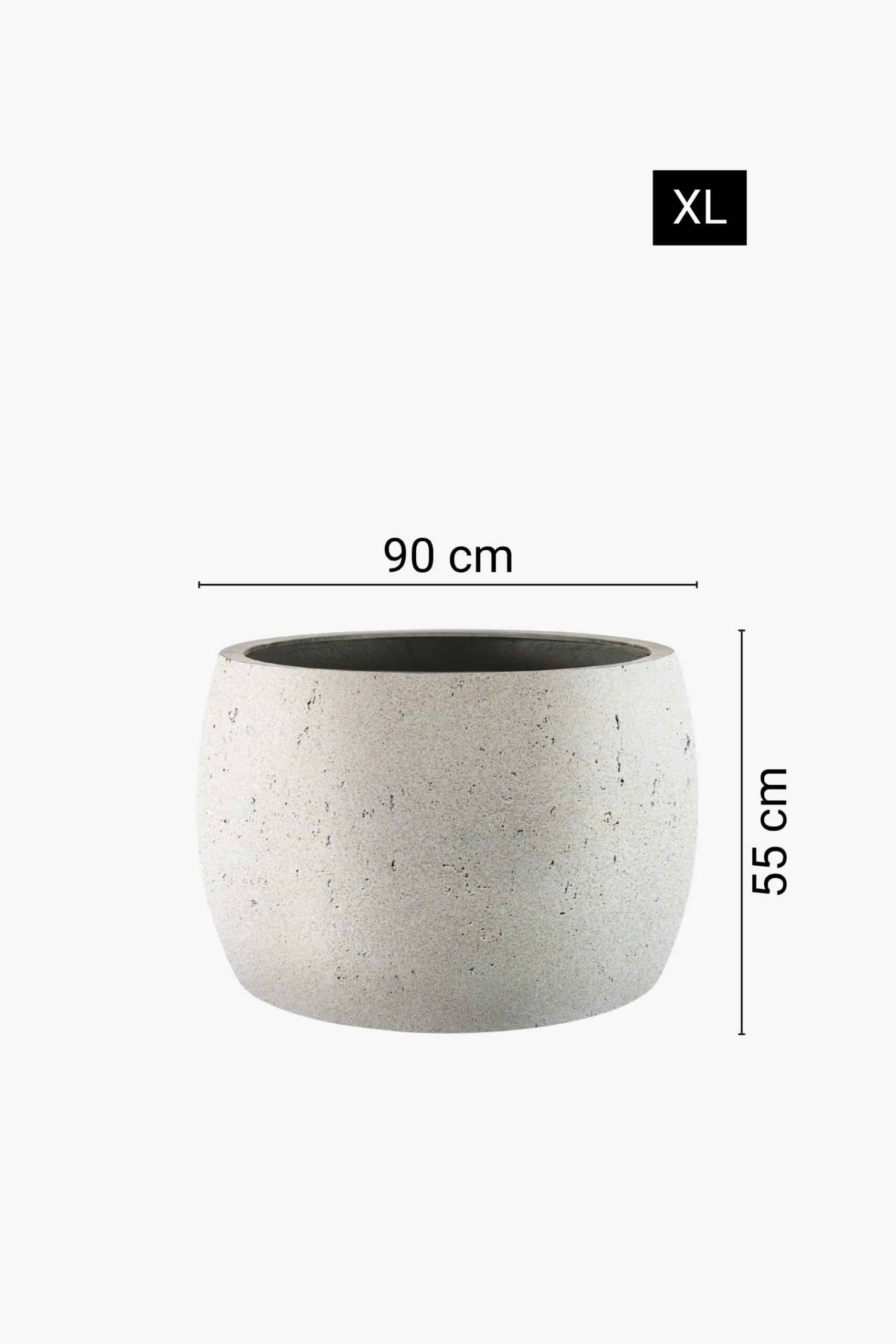 Modernas formas zemais puķu pods, 4 dažādi izmēri