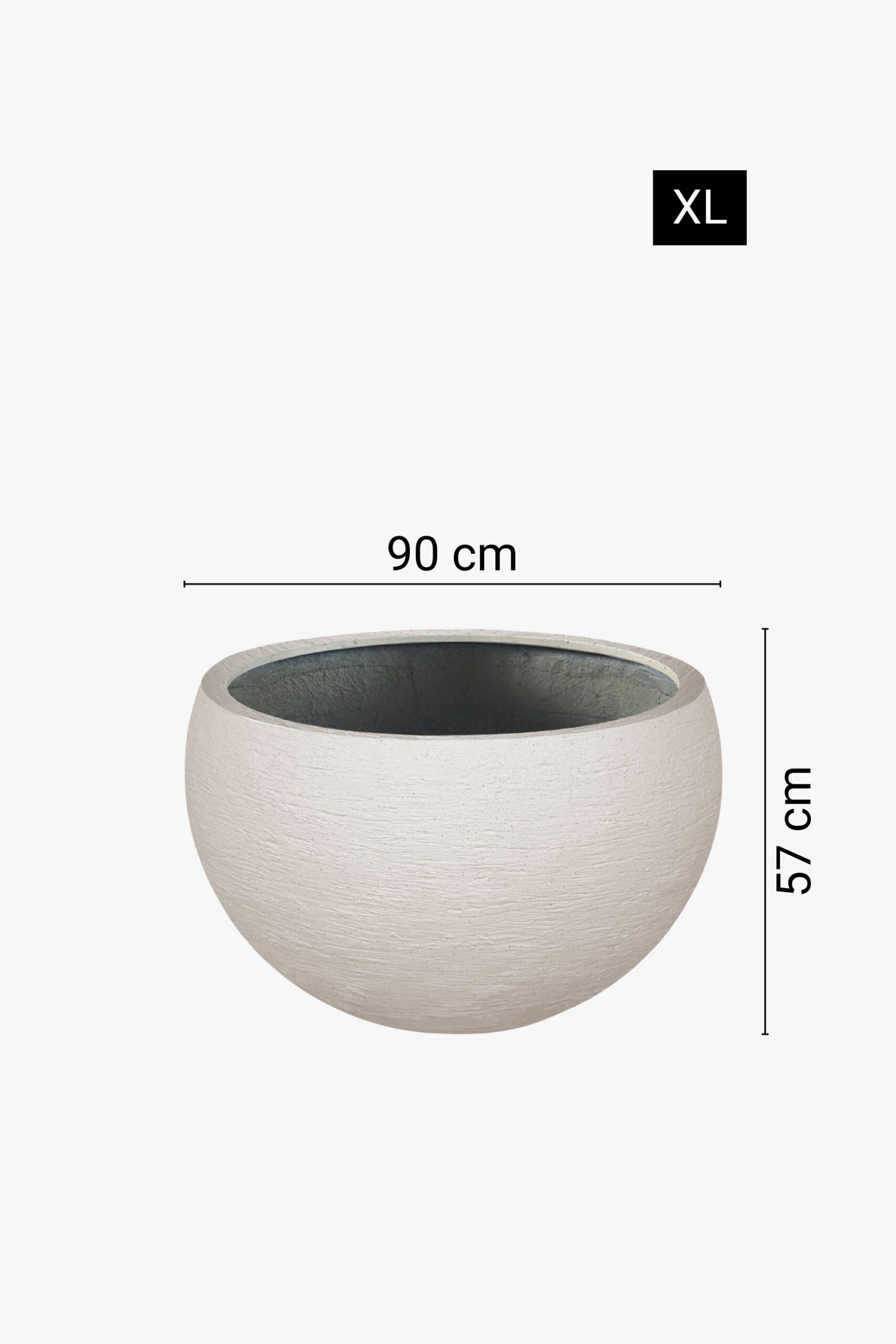 Augstas bļodas formas puķu pods, 3 dažādi izmēri