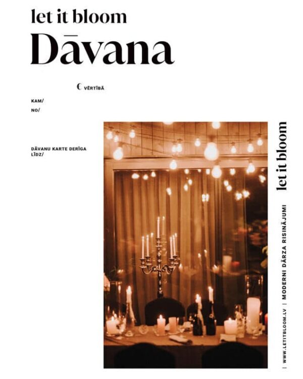 Elektroniska dāvanu karte - dāvanas vērtība pēc Tavas izvēles