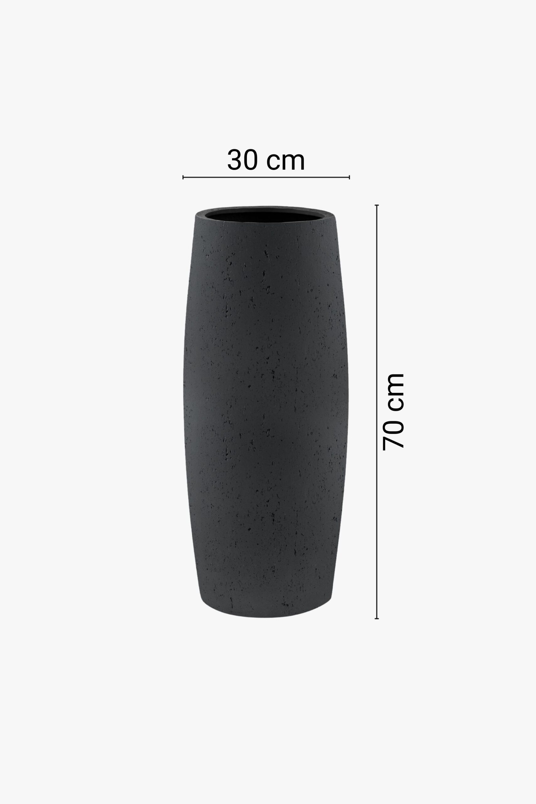 Modernas vāzes formas puķu pods, 3 dažādi izmēri
