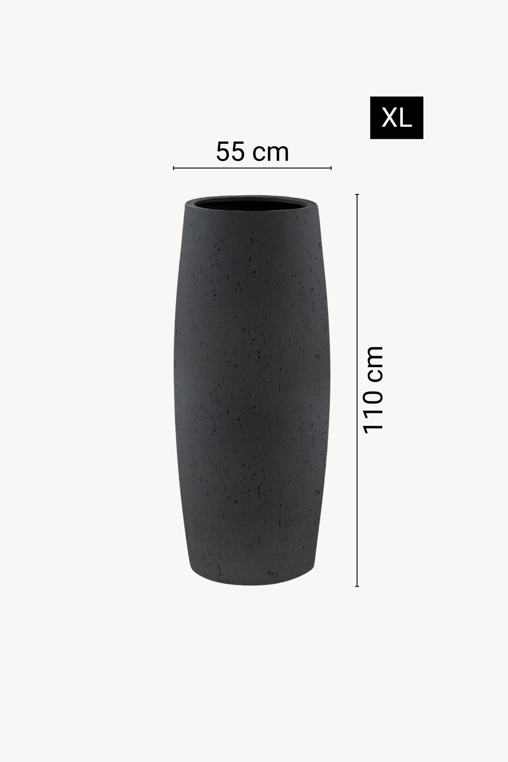 Modernas vāzes formas puķu pods, 3 dažādi izmēri