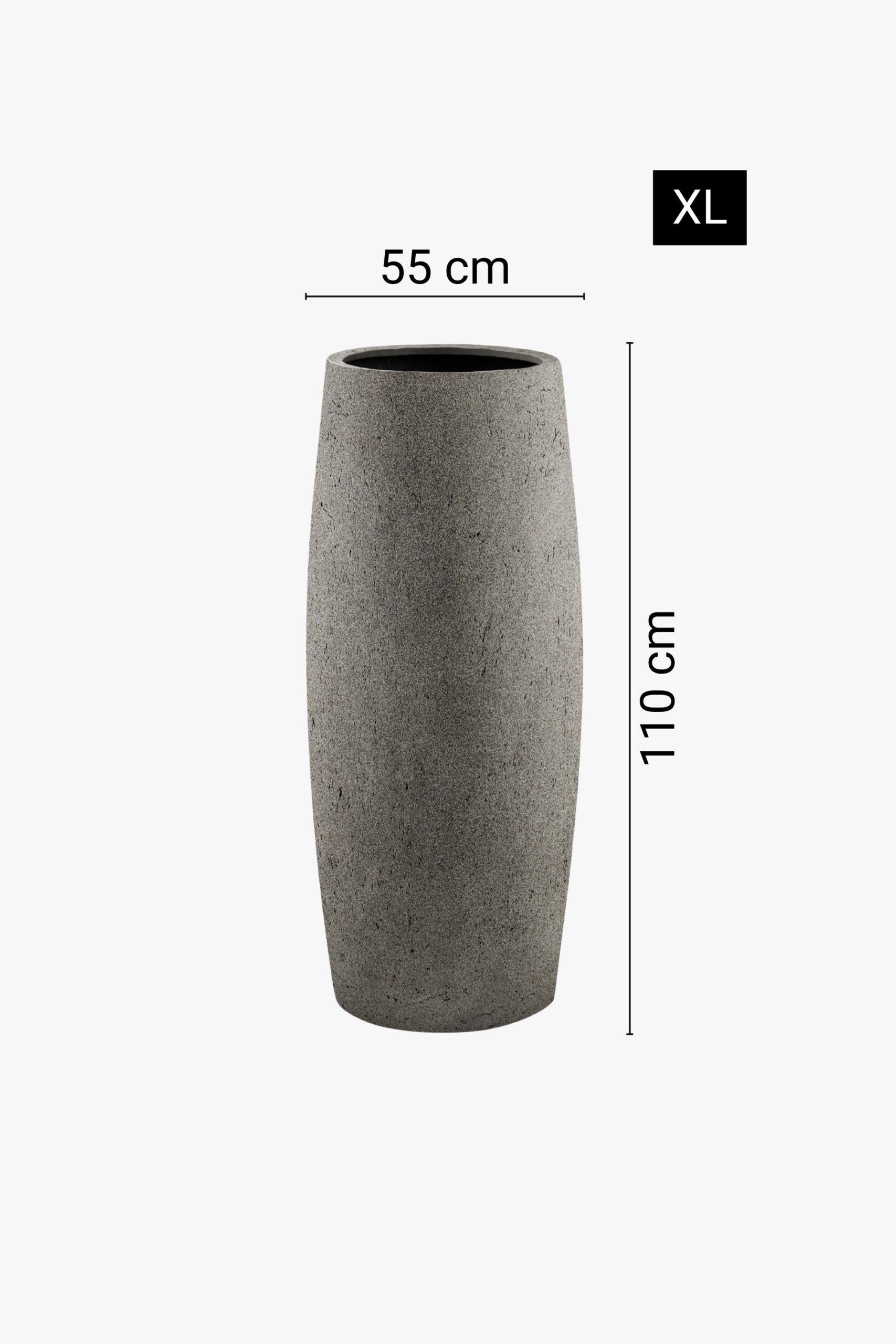 Modernas vāzes formas puķu pods, 3 dažādi izmēri